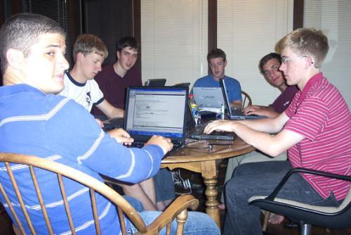 Zuckerbeg circa 2004 coding up the storm that would become 'The Facebook'.